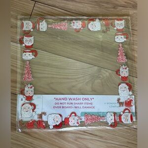 CHRISTMAS ACRYLIC FRAMED CHARCUTERIE BOARD